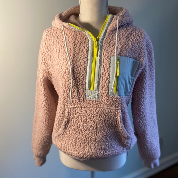 Polartec® sherpa fleece half-zip hoodie - Picture 2 of 5